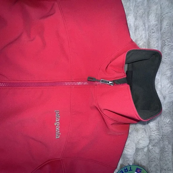 Patagonia‎ Women's Small Adze Jacket Windproof Softshell Fleece Lined Pink - Picture 4 of 11
